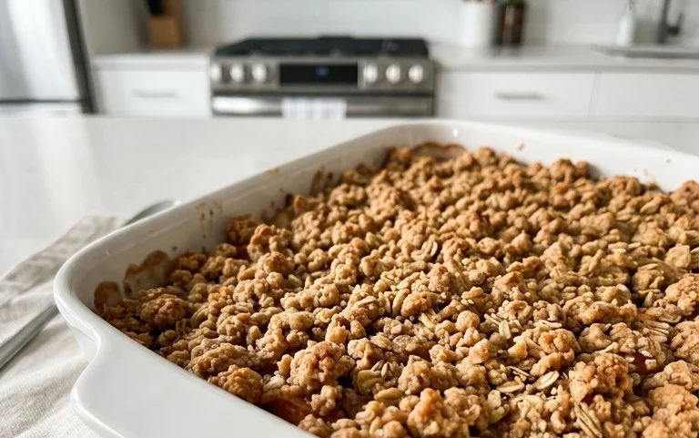Healthy Breakfast Apple Crum extractble