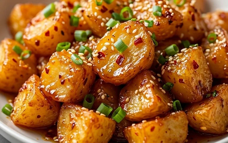 Crispy Honey Chilli Potatoes
