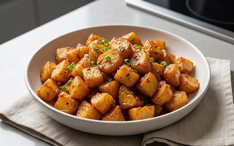 Crispy Honey Chilli Potatoes