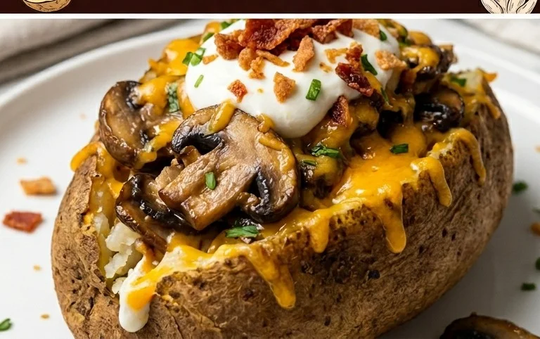 The Ultimate Stuffed Baked Potatoes with Mushrooms