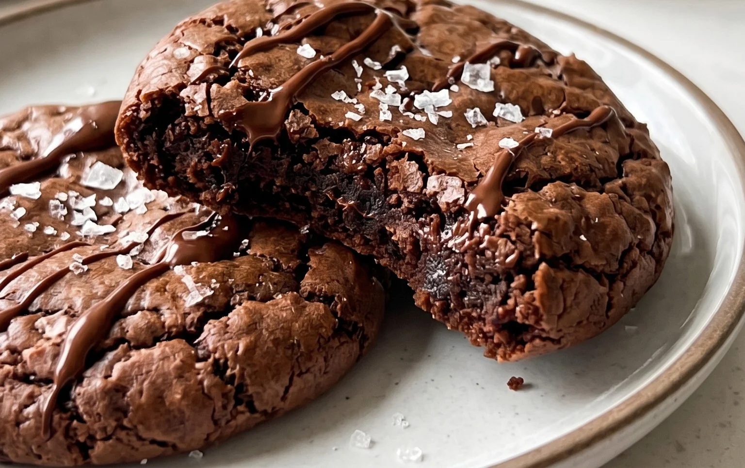 Salted Brownie Cookies